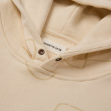 Novelty Printed Terry Hoodie - Bone