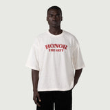Stripe Box T-Shirt - Bone