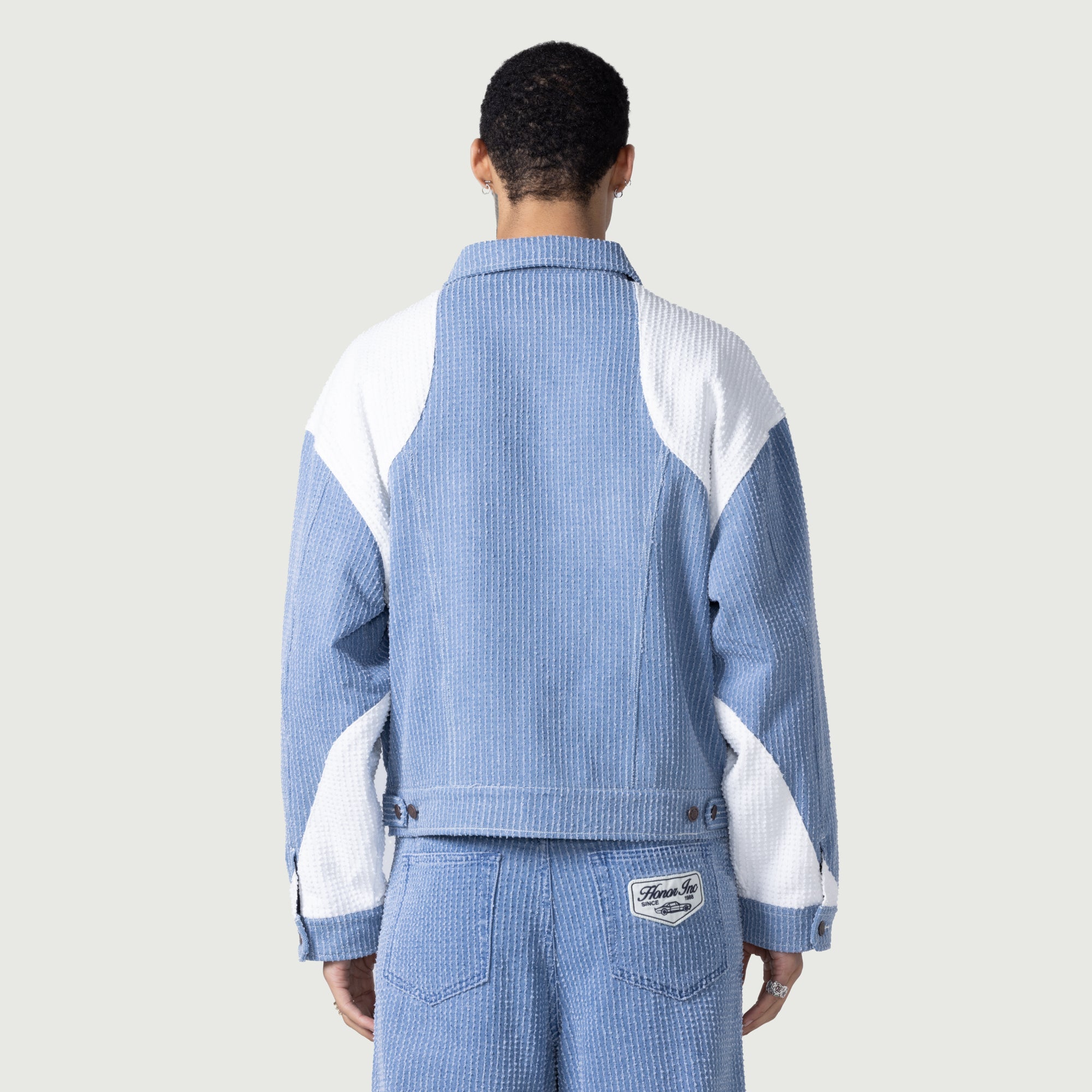 Color Blocked Trucker - Indigo