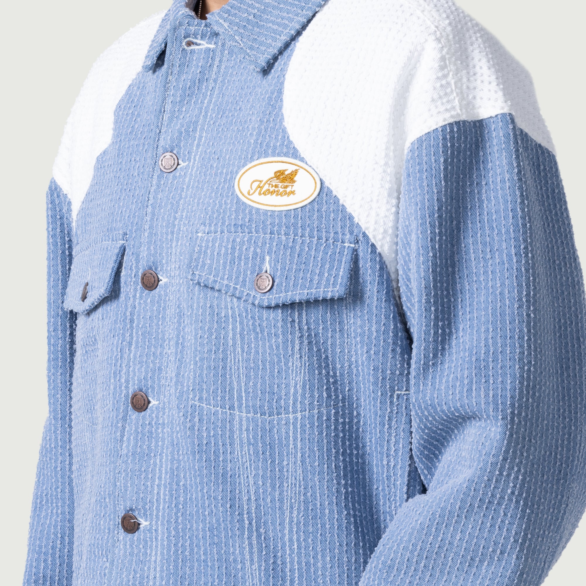 Color Blocked Trucker - Indigo