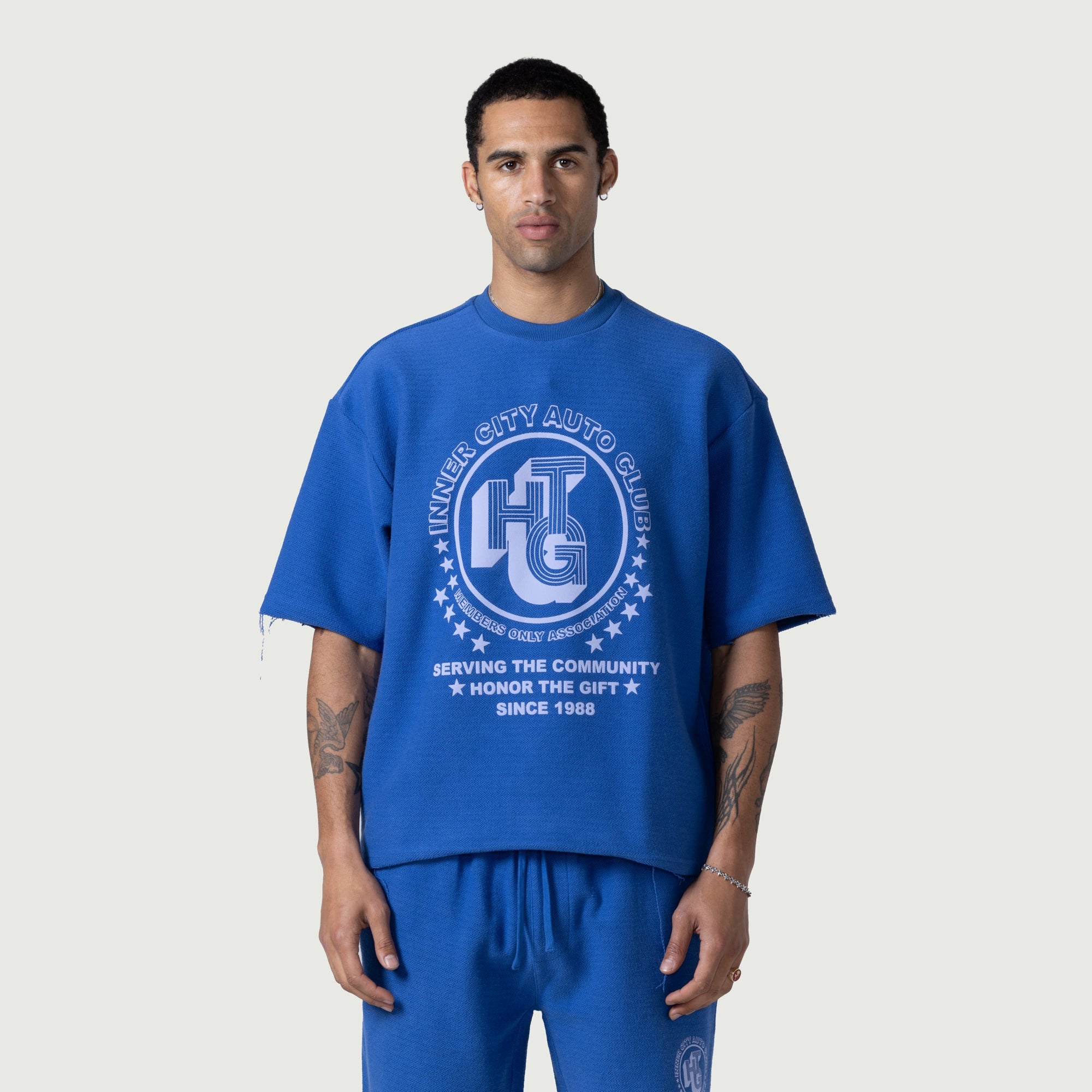 Association Herringbone Crew - Blue