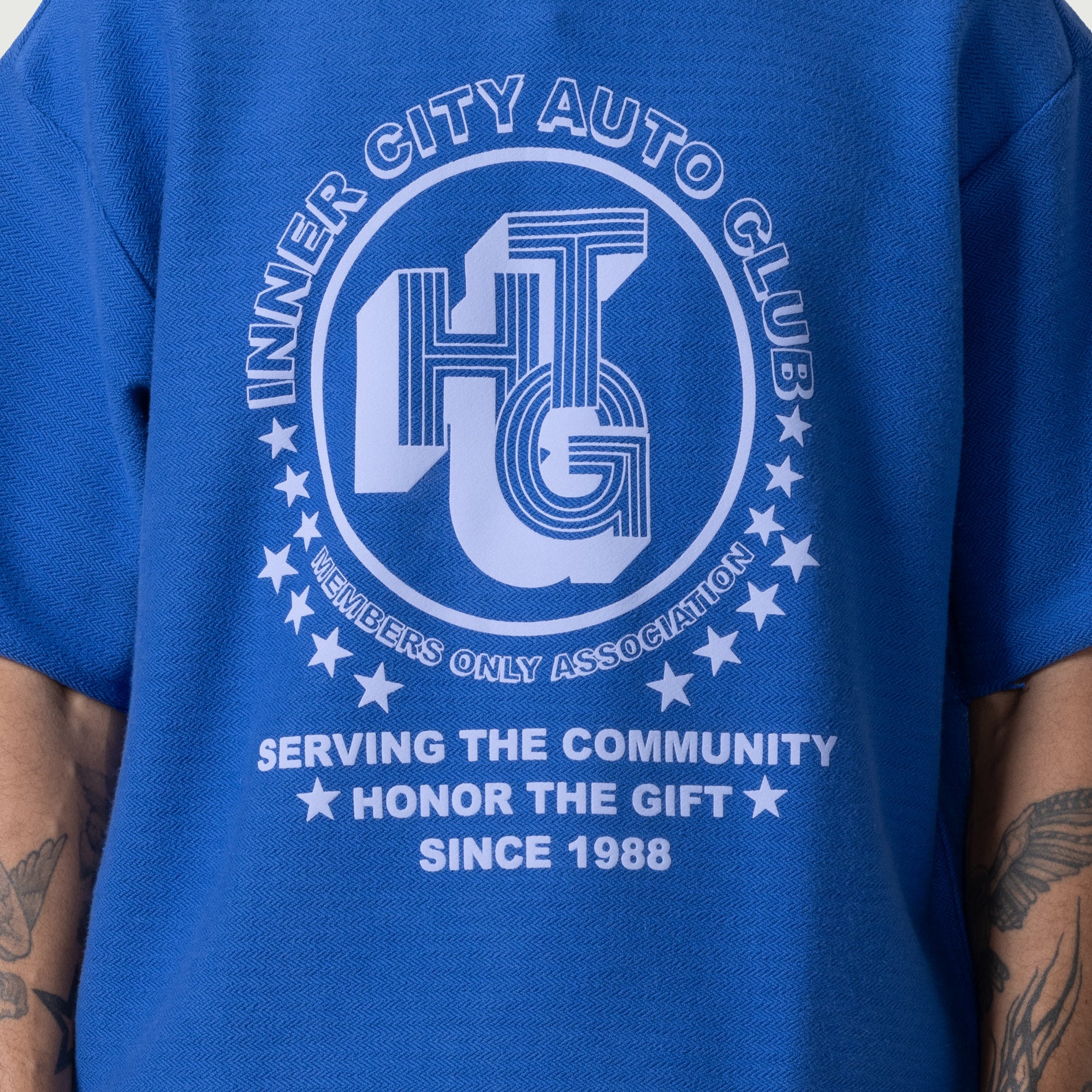 Association Herringbone Crew - Blue