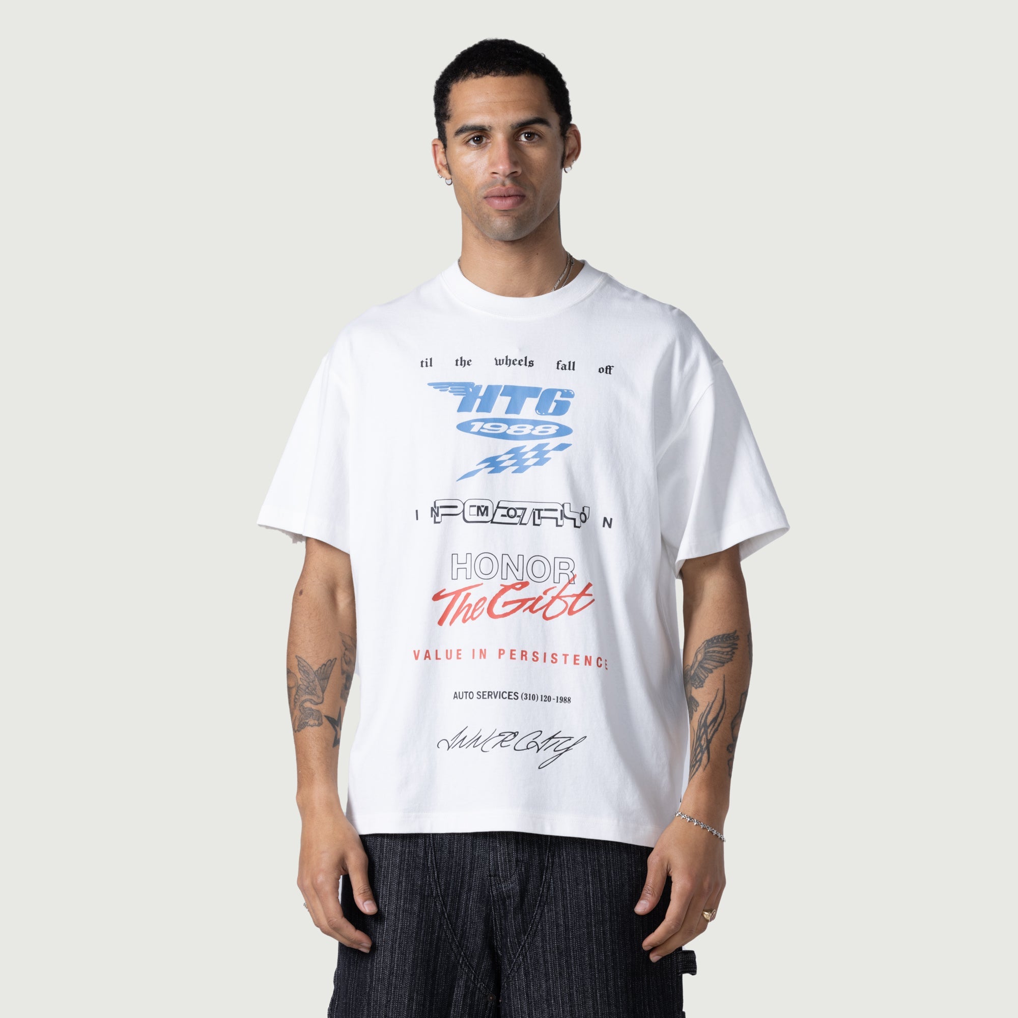 Persistence Race Tee - White