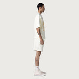Race Herringbone Short - White