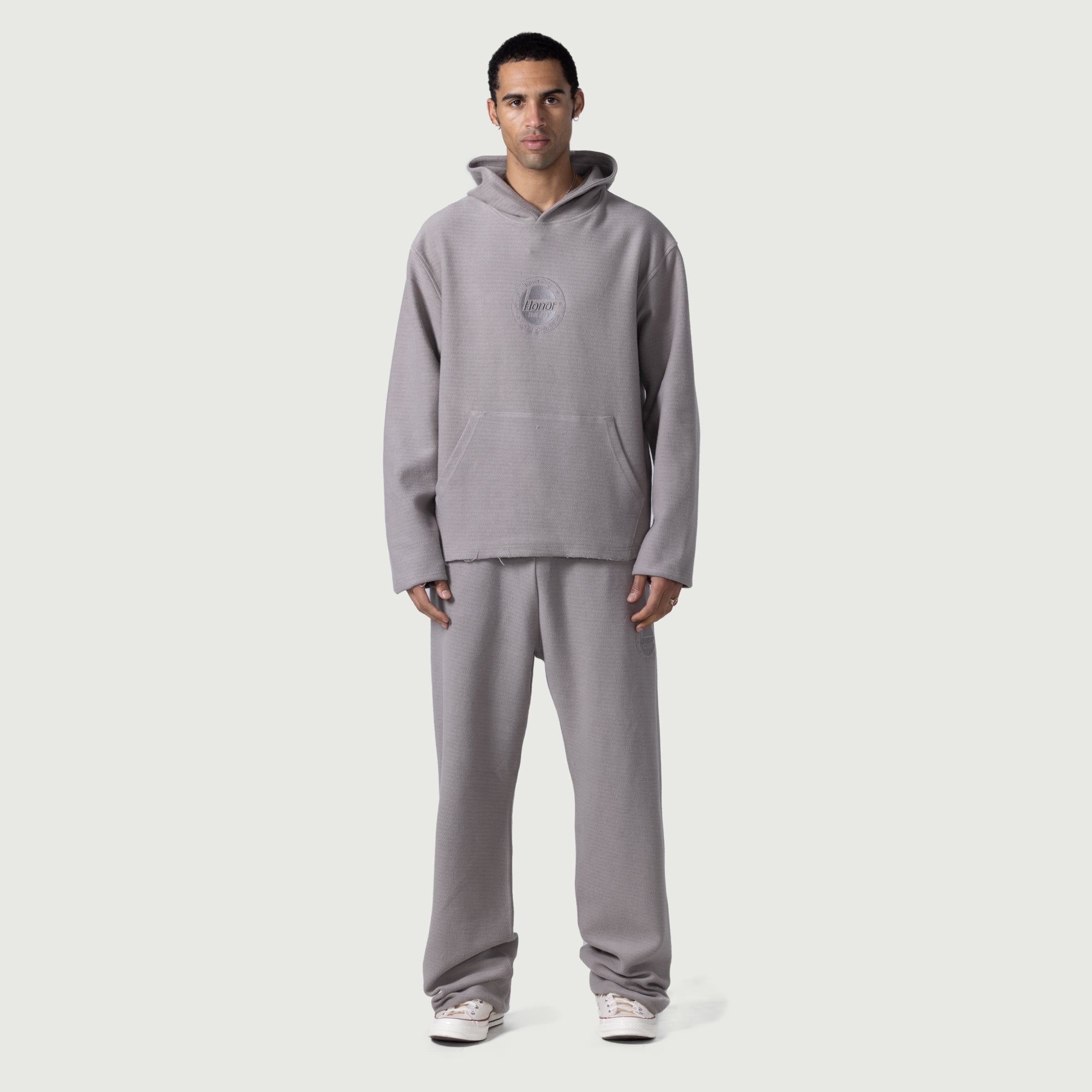 Race Herringbone Sweatpants - Stone