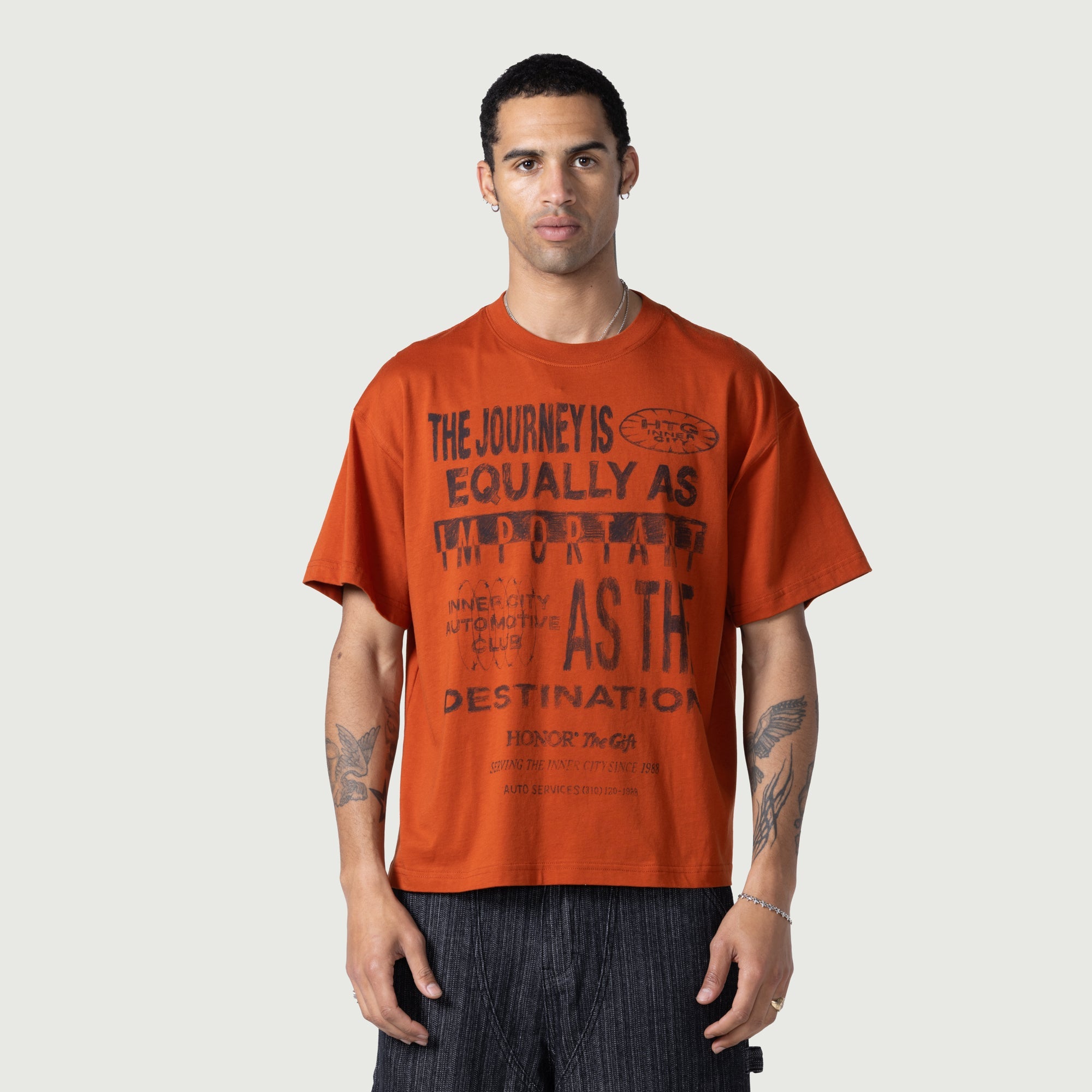 Traveled Journey Tee - Brown