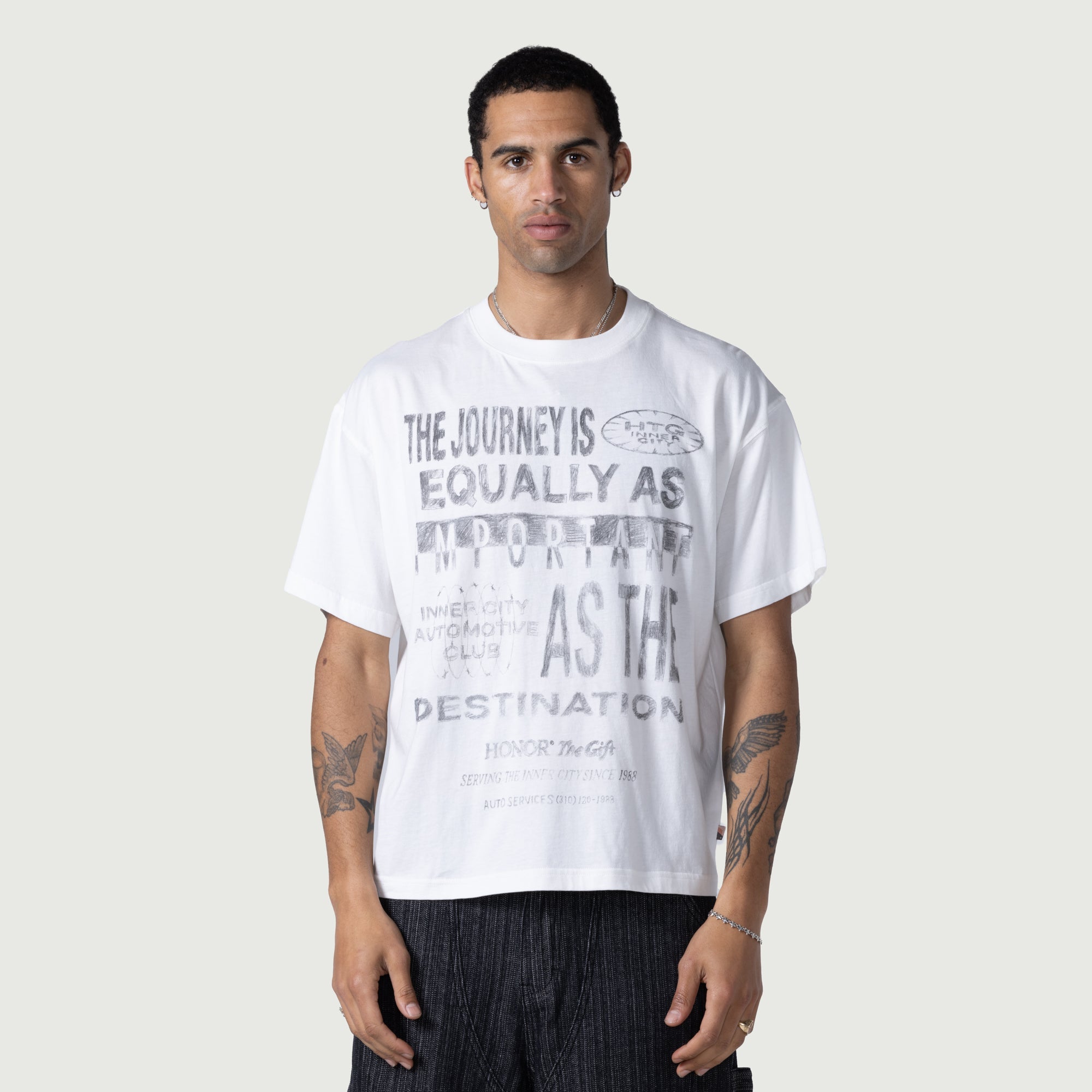 Traveled Journey Tee - White