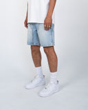 EPTM Spotty Denim Shorts - Blue