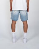 EPTM Spotty Denim Shorts - Blue