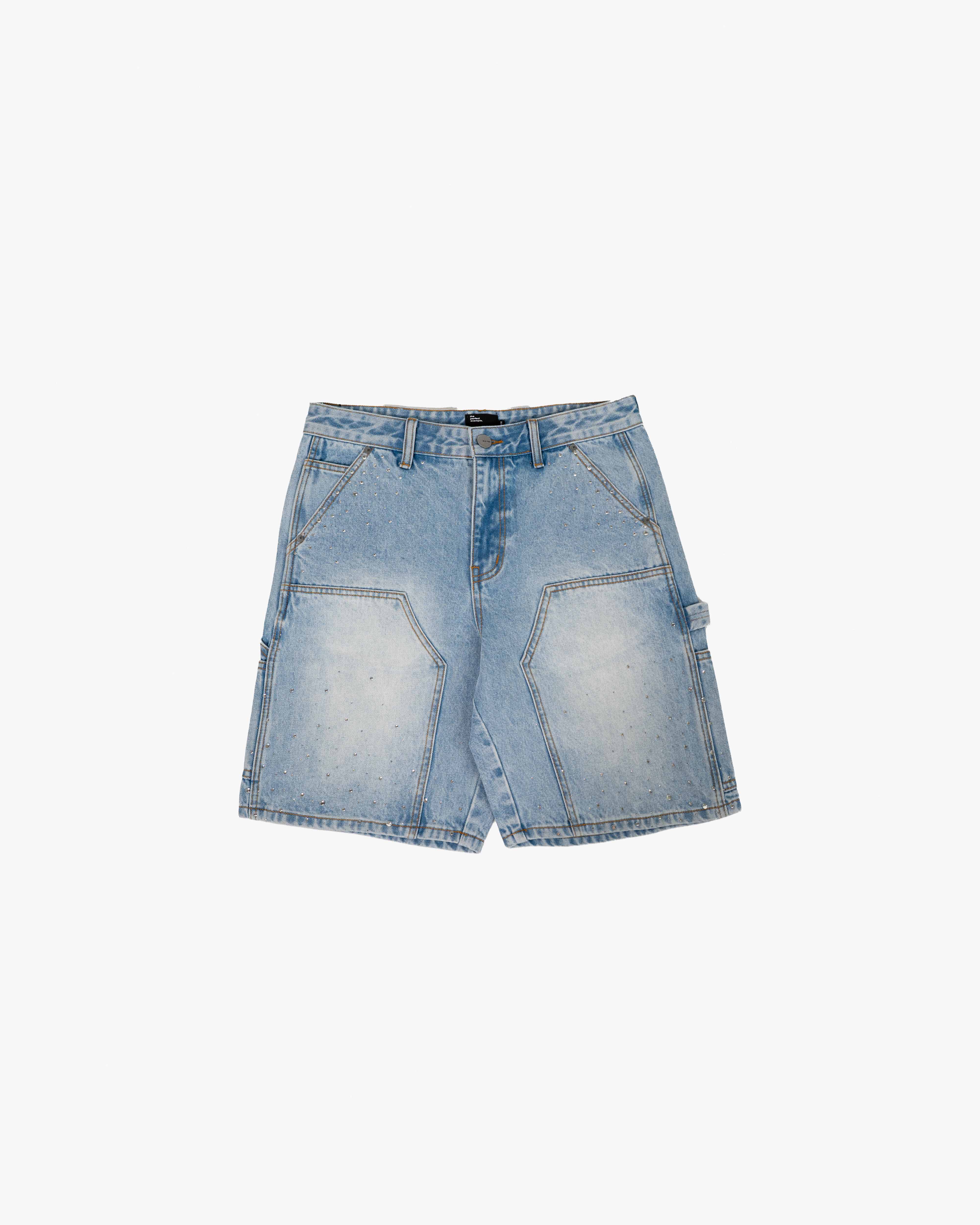 EPTM Spotty Denim Shorts - Blue