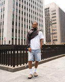 EPTM Spotty Denim Shorts - Blue