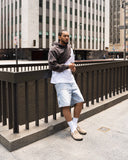 EPTM Spotty Denim Shorts - Blue