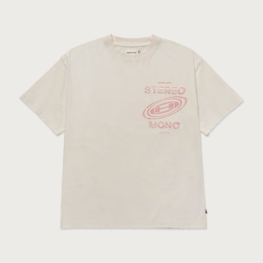Stereo Mono Tee - Cream
