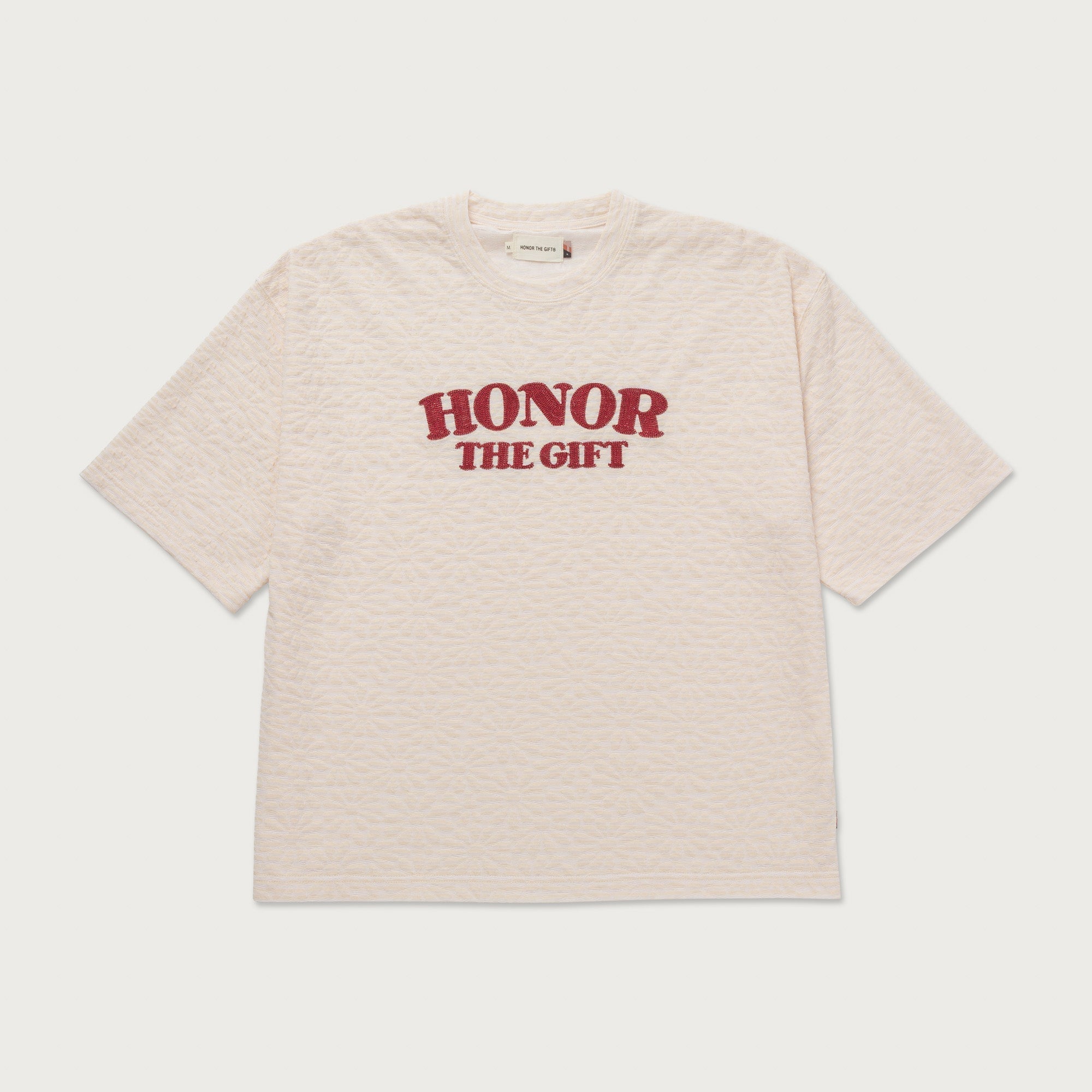 Stripe Box T-Shirt - Bone
