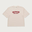 Stripe Box T-Shirt - Bone