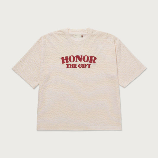 Stripe Box T-Shirt - Bone