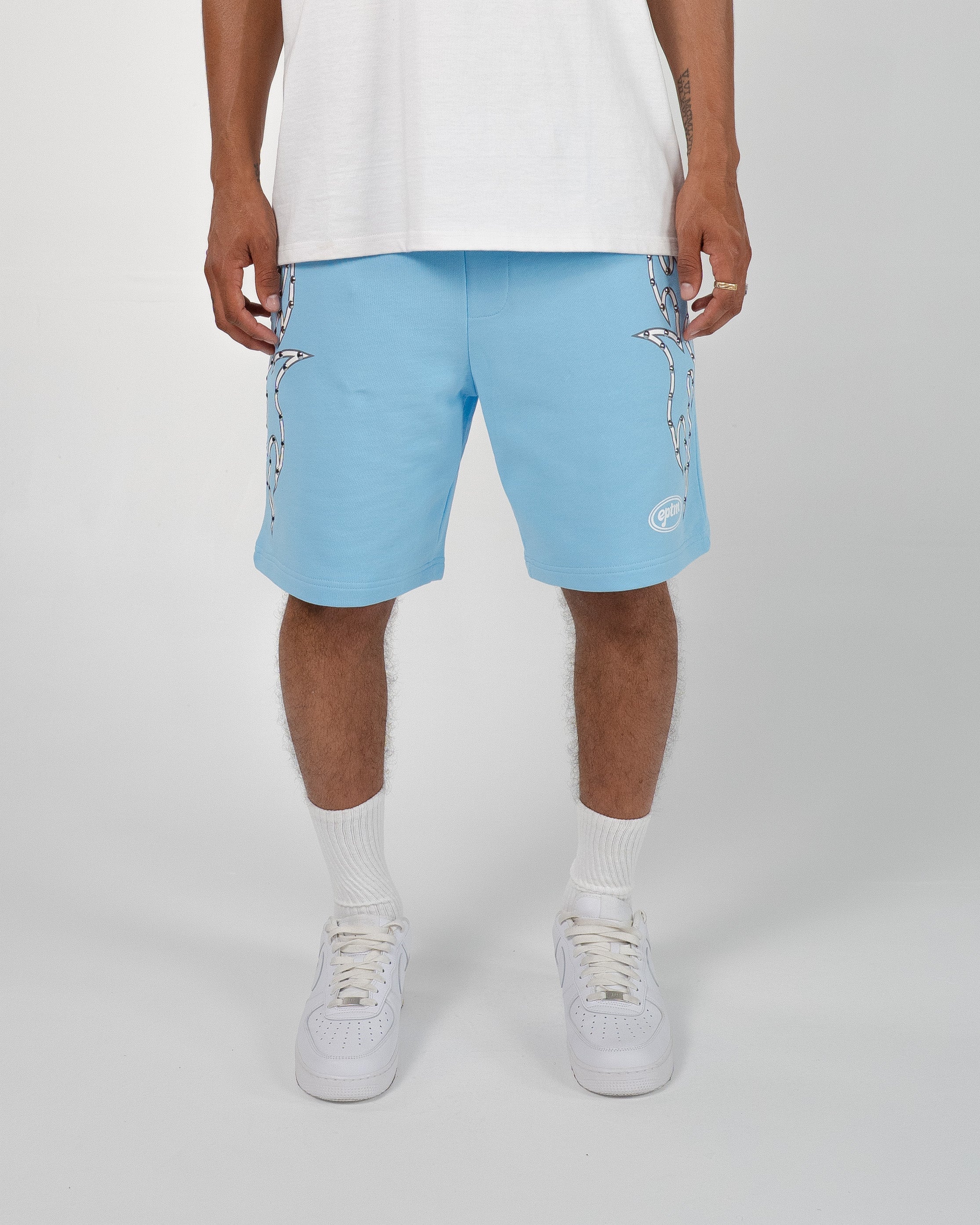EPTM Stud Tribal Shorts - Sky Blue
