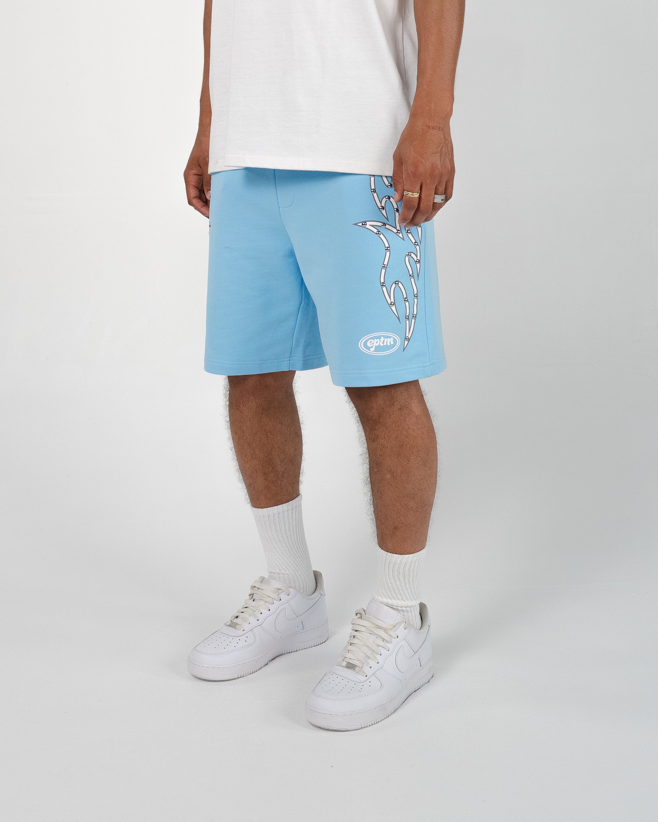 EPTM Stud Tribal Shorts - Sky Blue