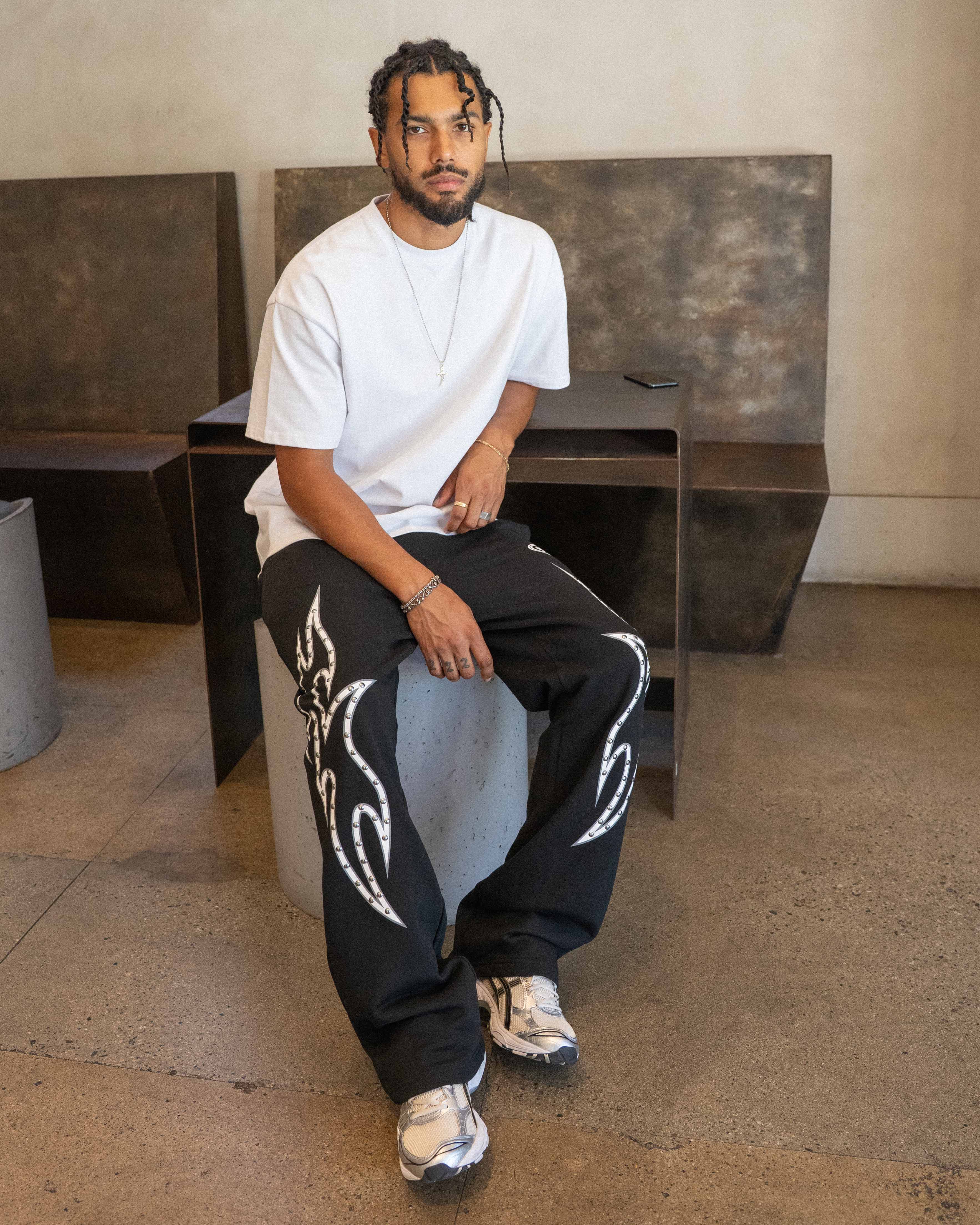 EPTM Stud Tribal Pants - Black