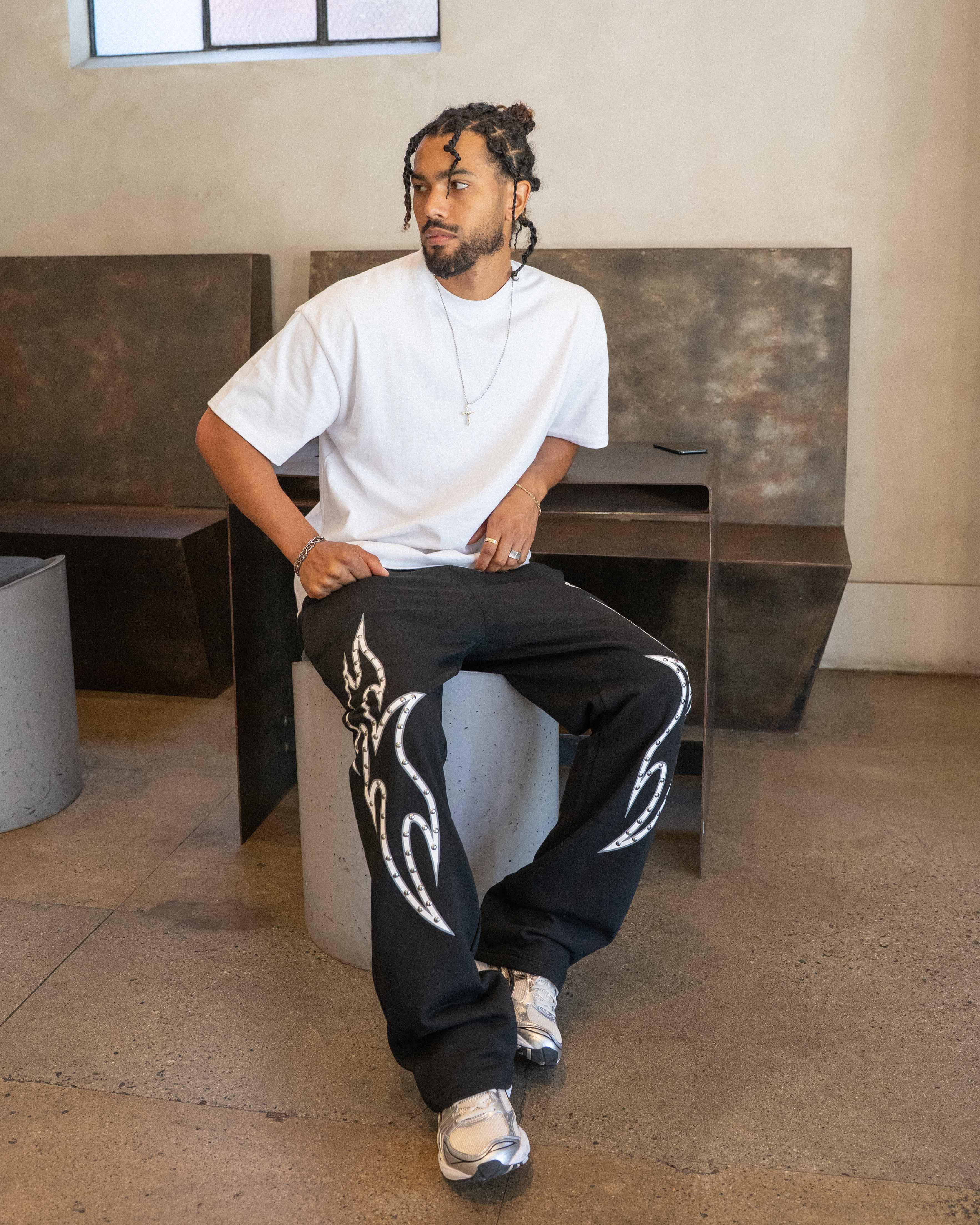 EPTM Stud Tribal Pants - Black