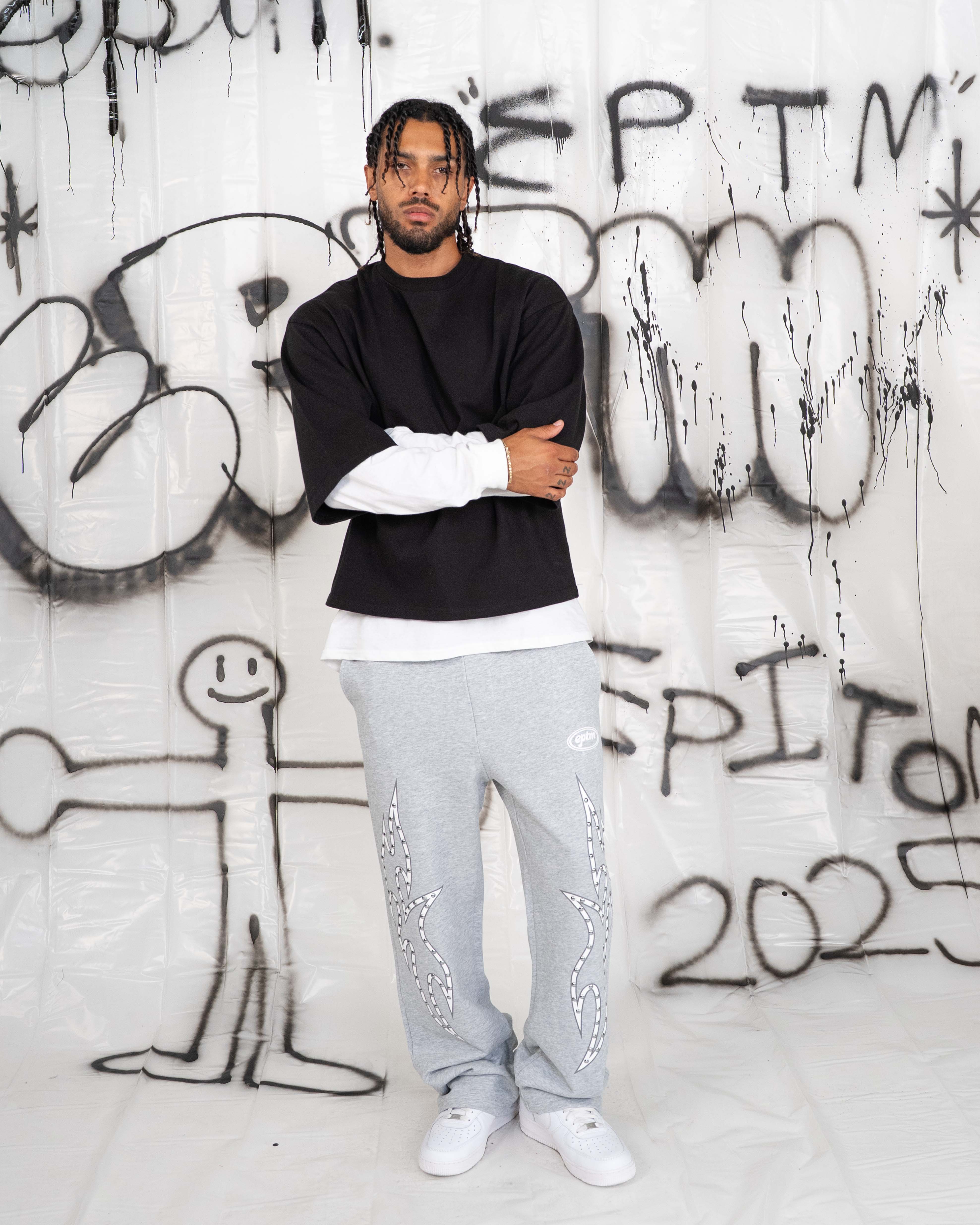 EPTM Stud Tribal Pants - Grey