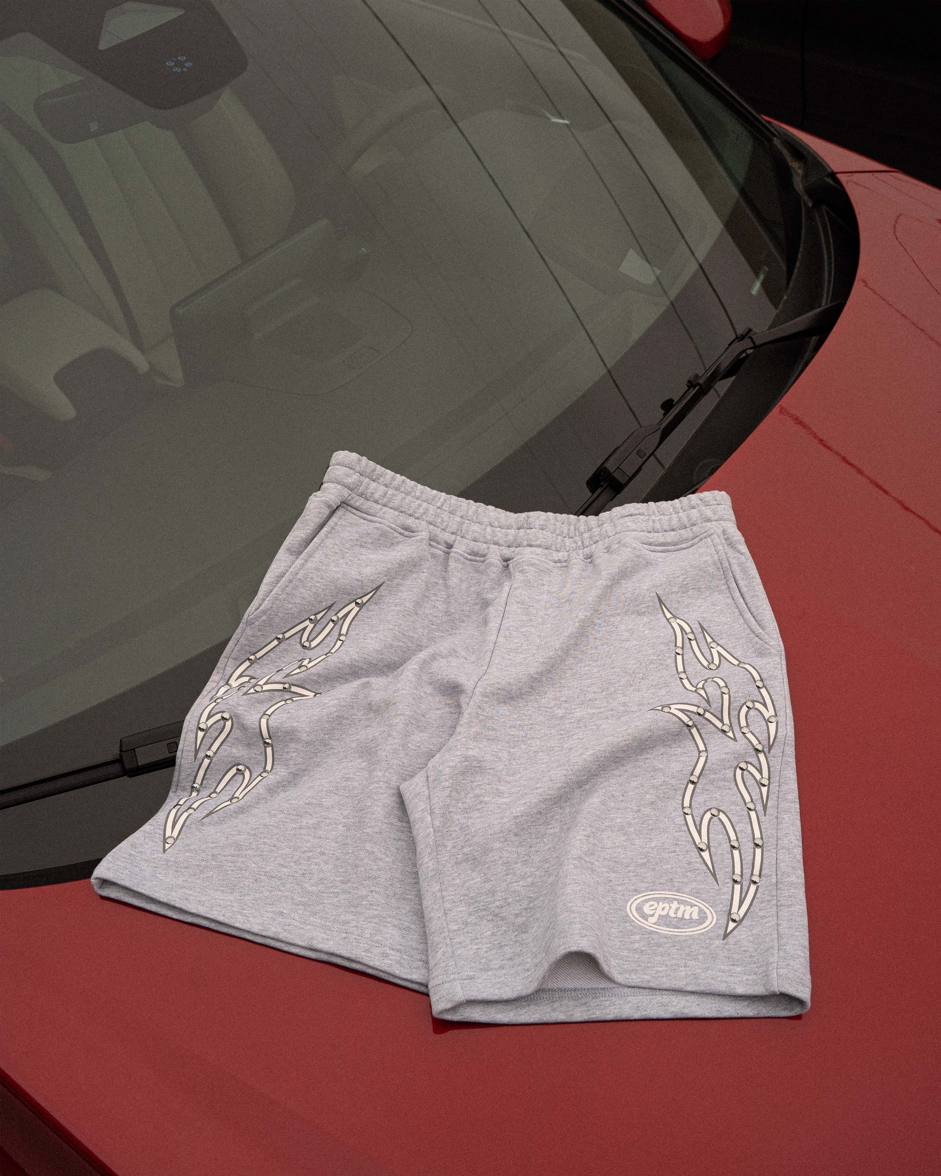 EPTM Stud Tribal Shorts - Heather Grey