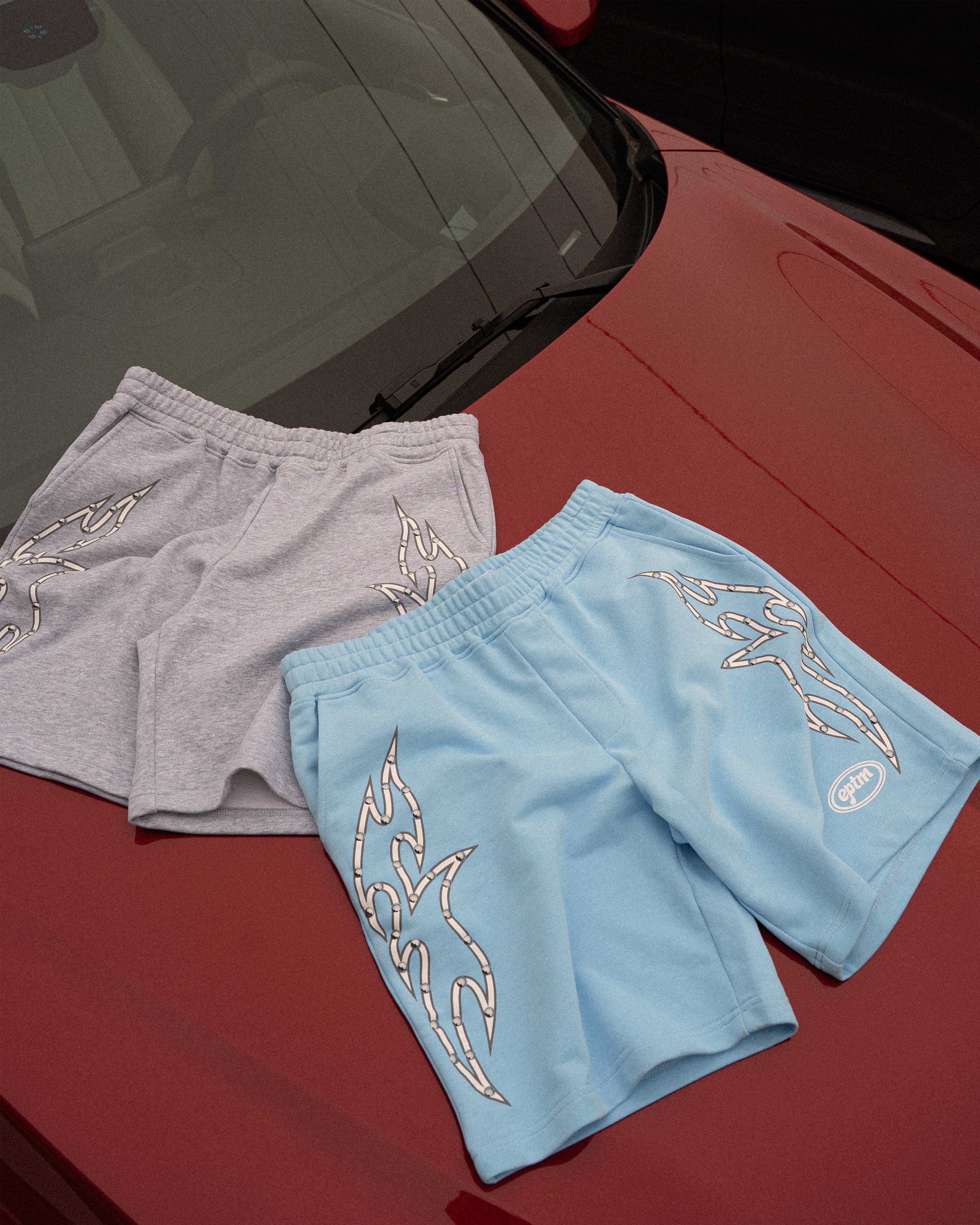 EPTM Stud Tribal Shorts - Heather Grey