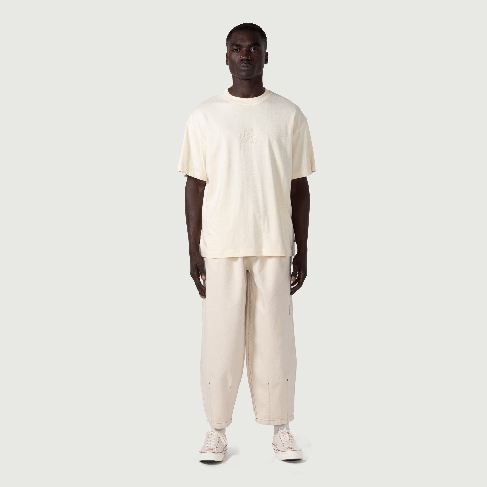 HTG® Embroidery Logo T-Shirt - Bone