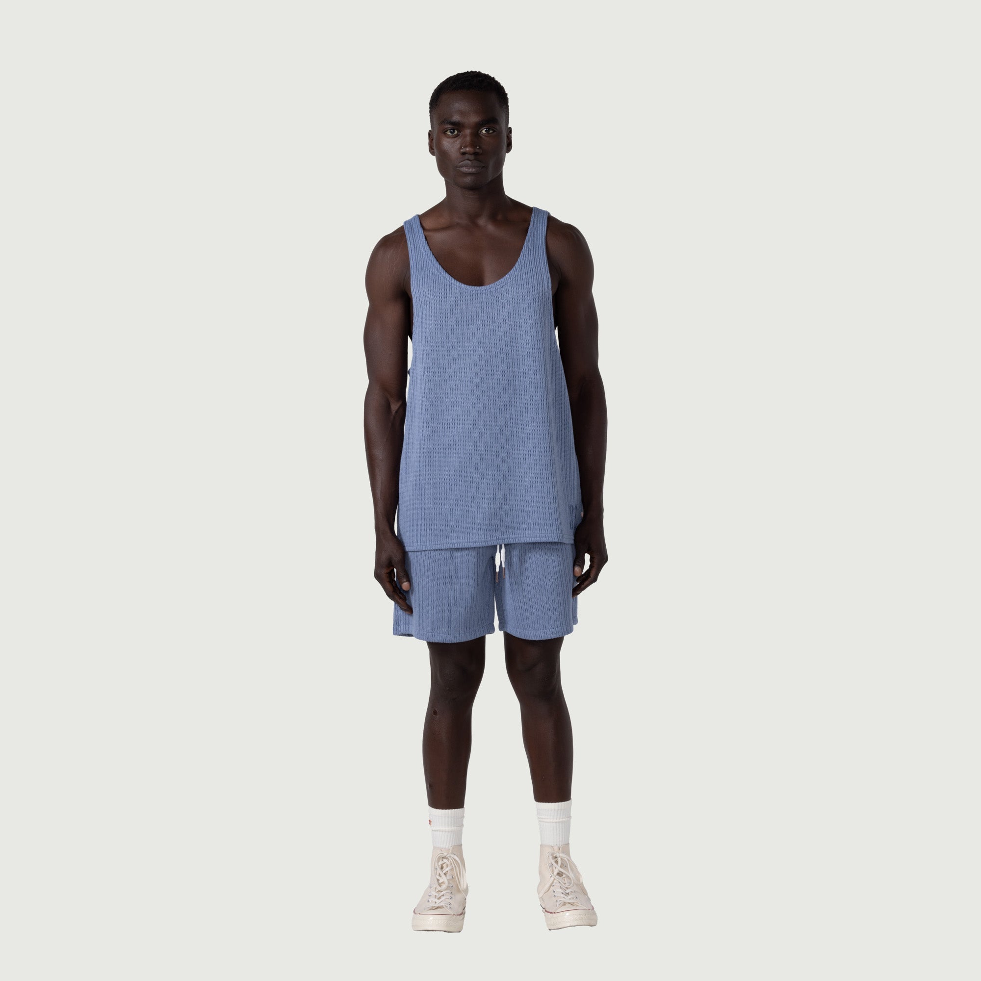 Knit Tank Top - Blue
