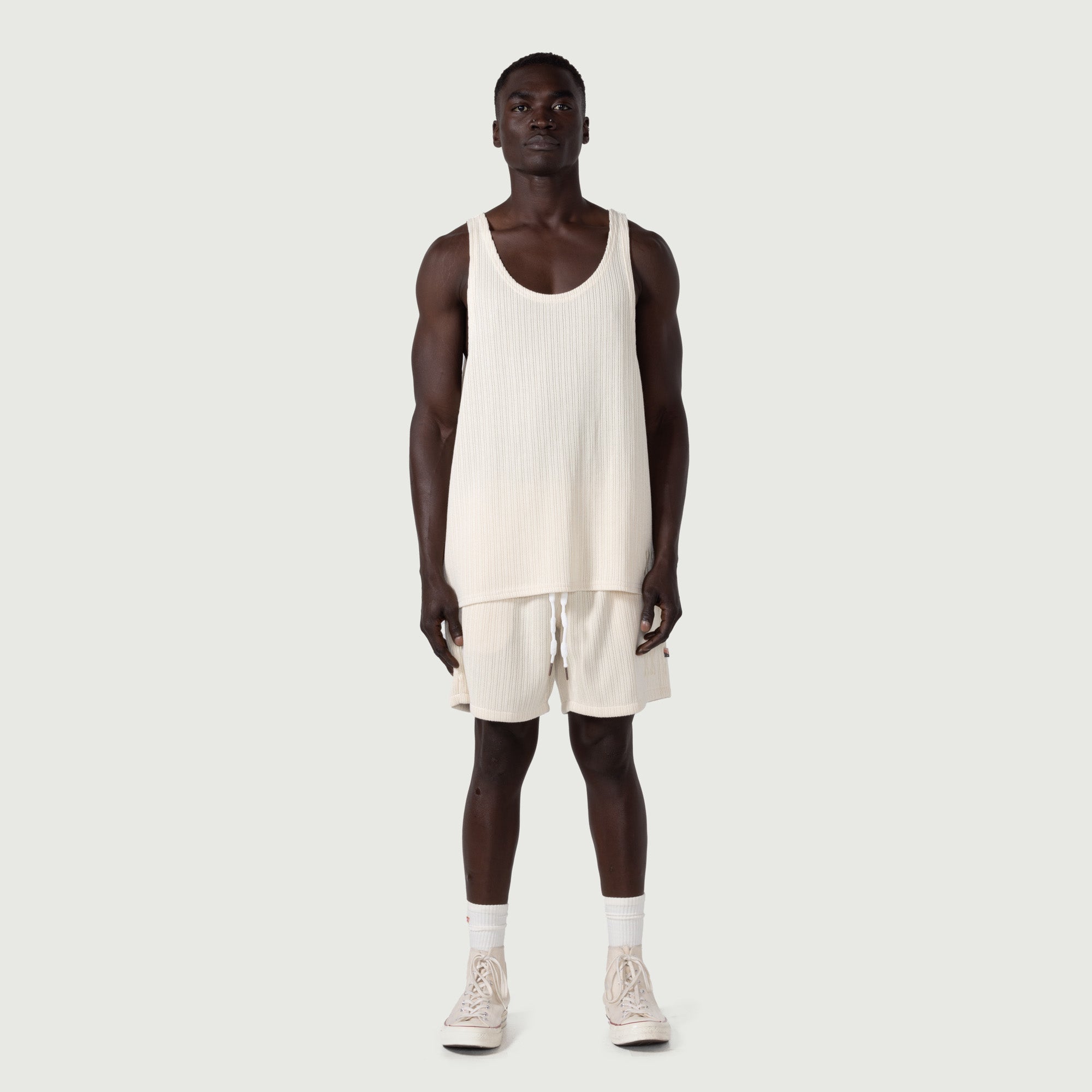 Knit Tank Top - Bone