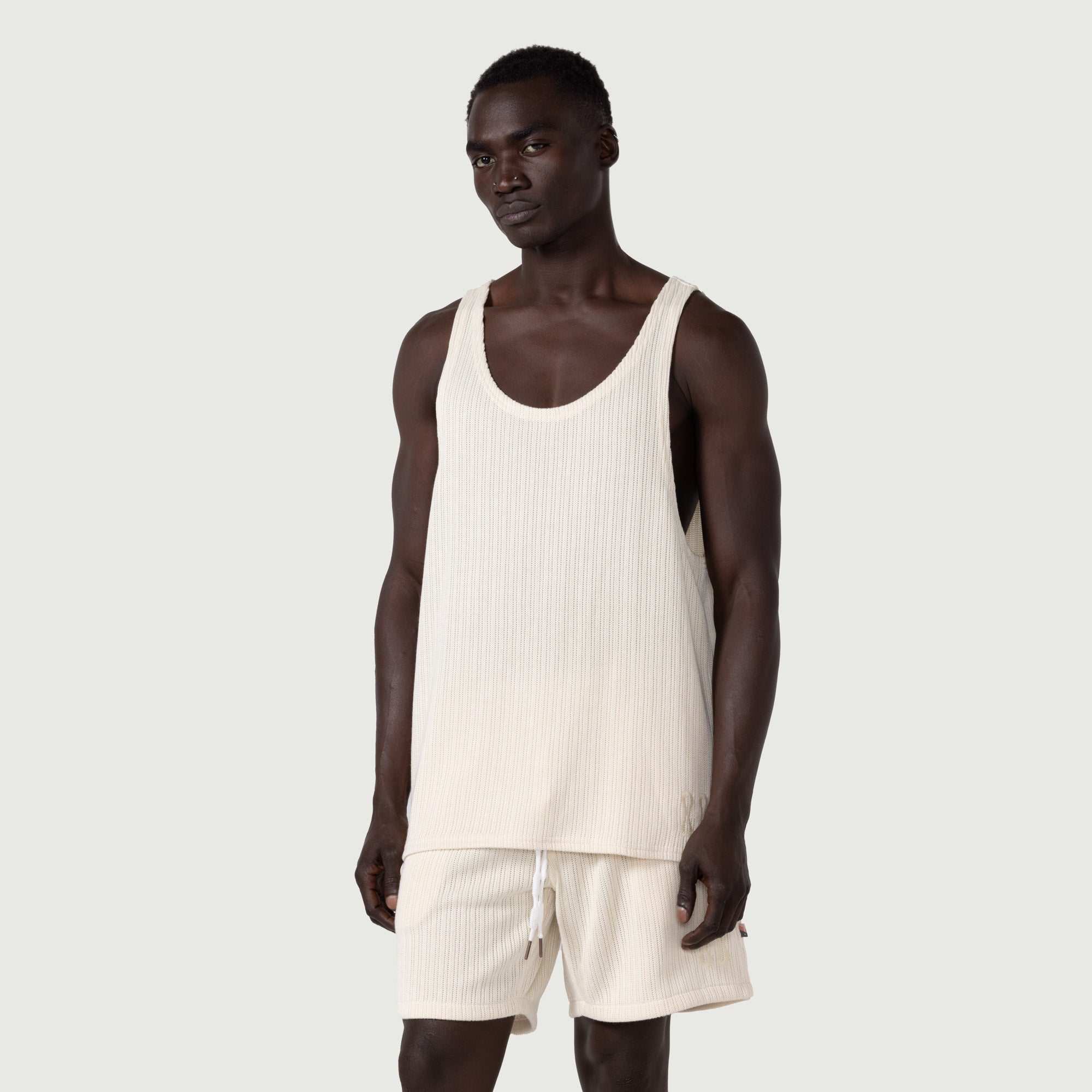 Knit Tank Top - Bone