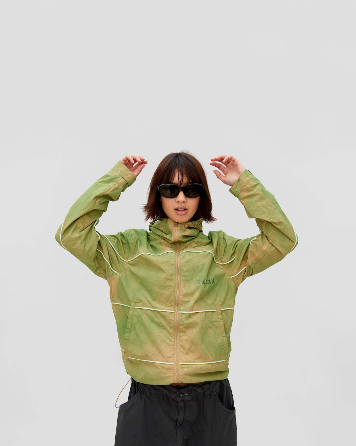 Gradient Nylon Tech Jacket [Green]