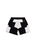 Checkered Jacquard Shorts - Black