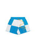 Checkered Jacquard Shorts - Blue