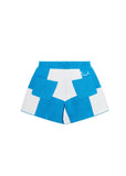 Checkered Jacquard Shorts - Blue