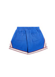 Warm Up Shorts - Blue/Cream