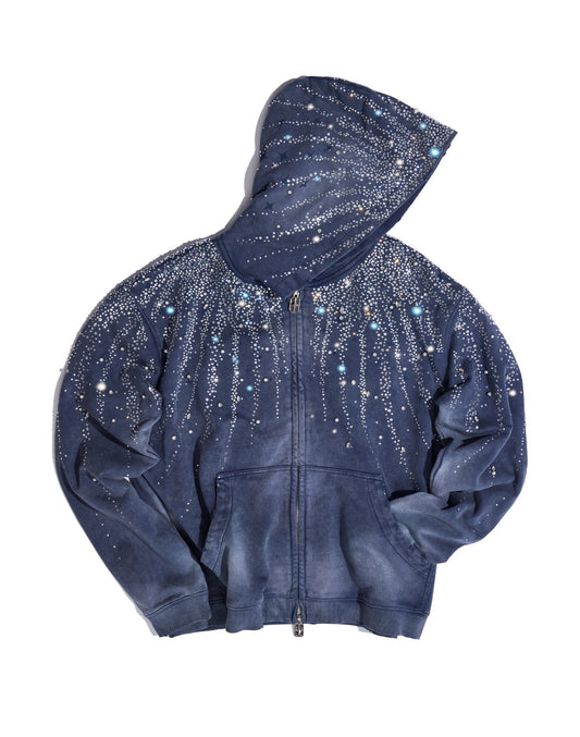 20K Steller Diamond Hoodie In Blue