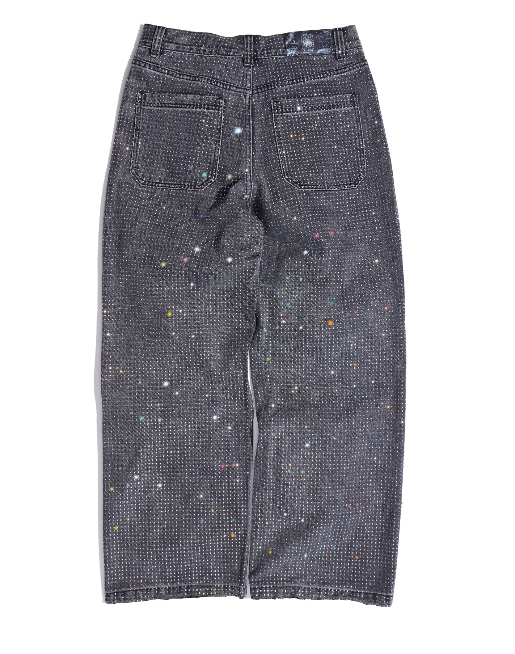 20K Diamond Stellar Denim Pants IN Black