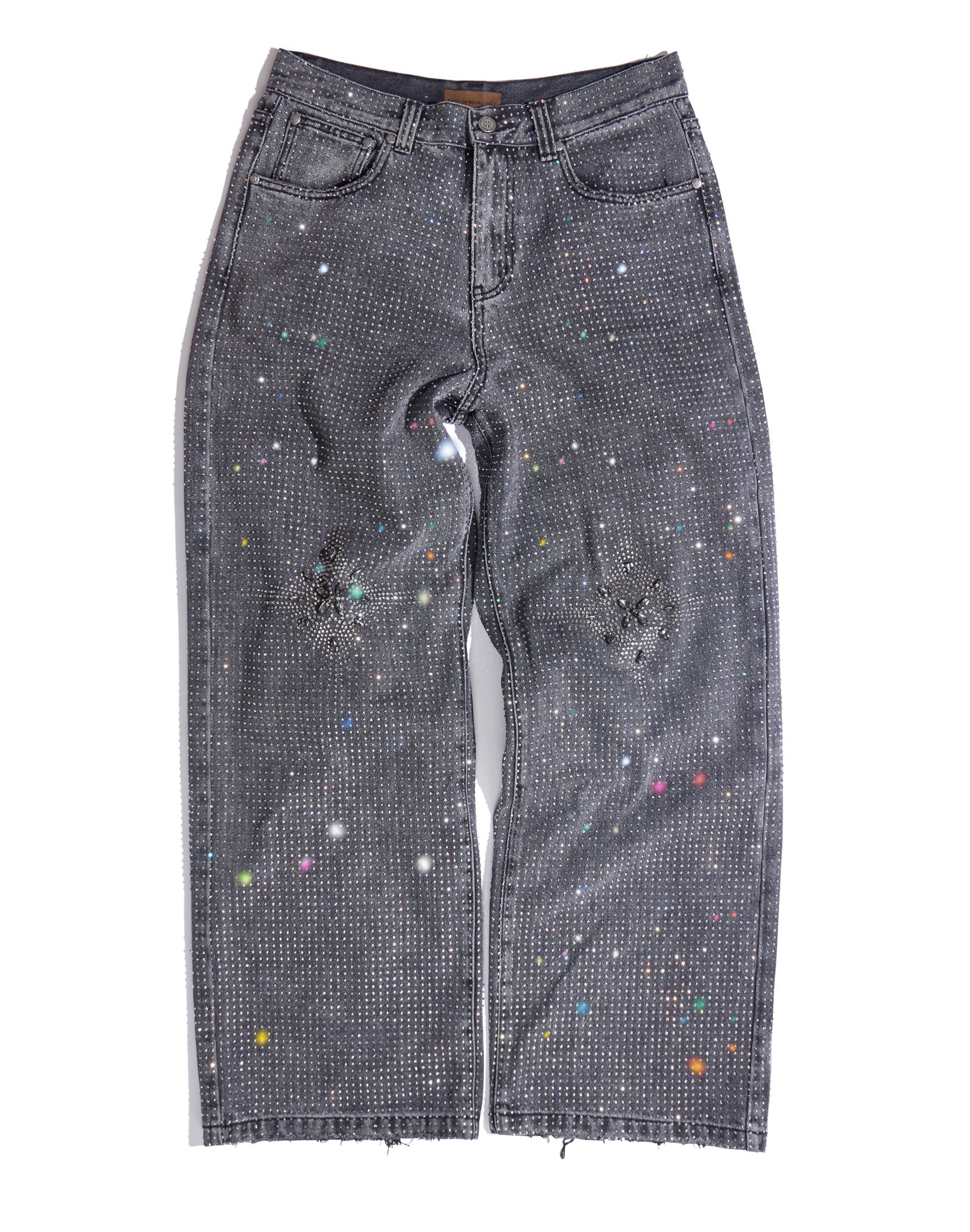 20K Diamond Stellar Denim Pants IN Black