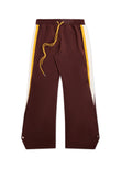 Striped Snap Pant - Brown/Yellow