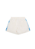 Strokes Linen Short - Cream/Blue