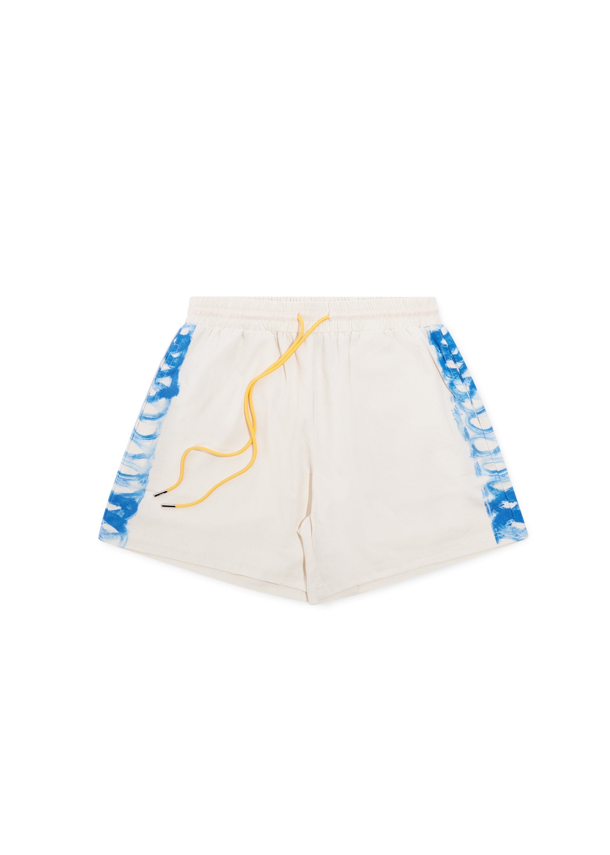 Strokes Linen Short - Cream/Blue