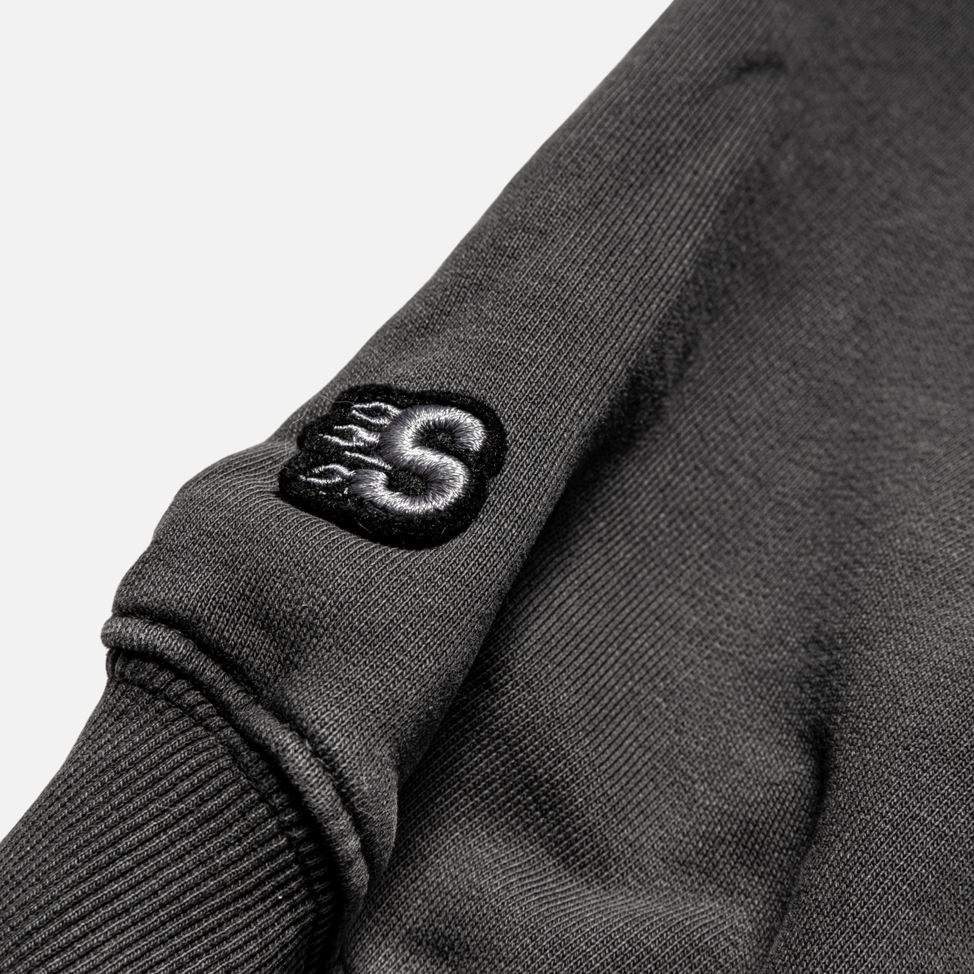 3D METAL CREWNECK - VINTAGE BLACK