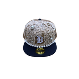 TAN / NAVY BLUE CUSTOM FITTED (8)