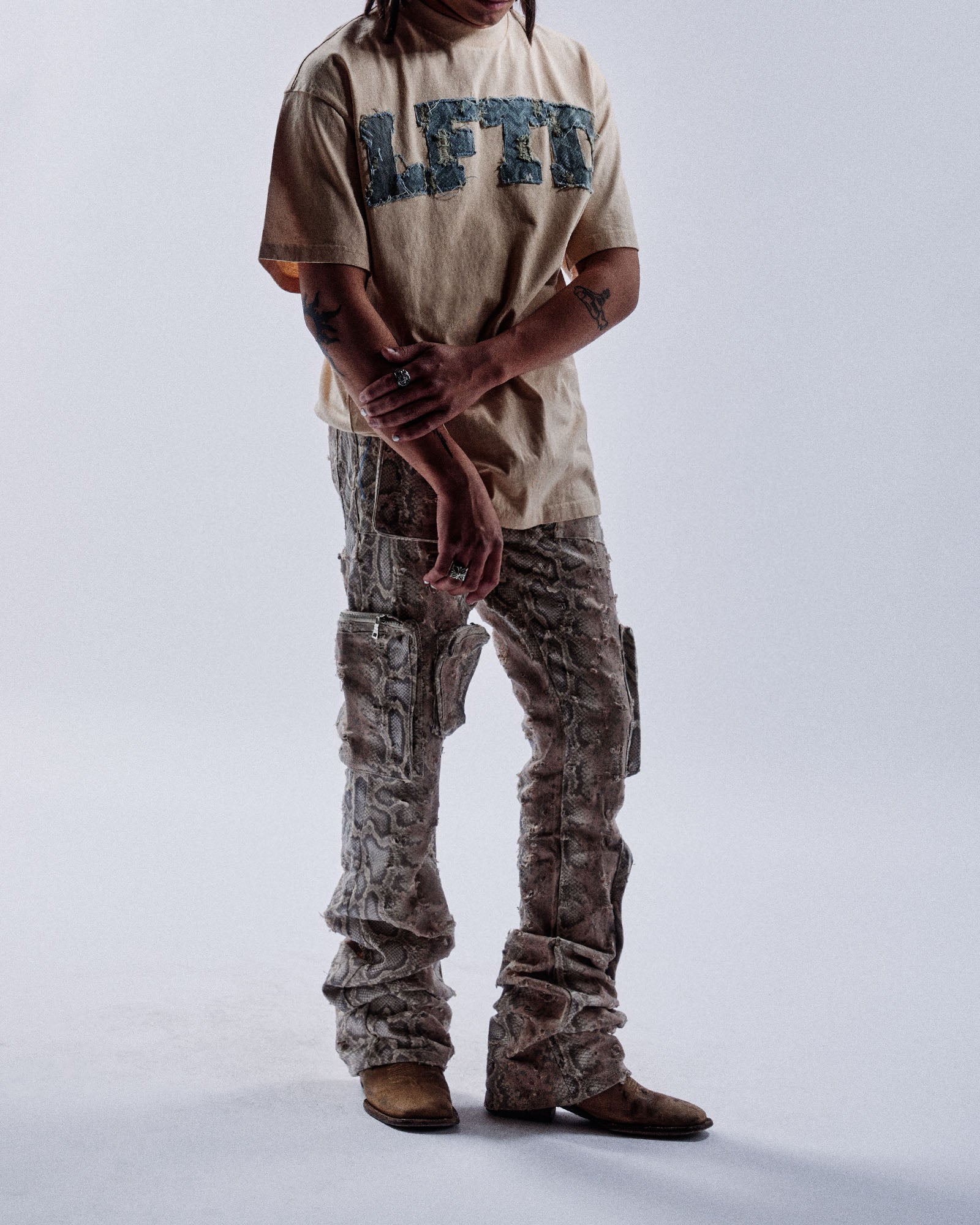 Snake "Athletics" Tee (Brown)