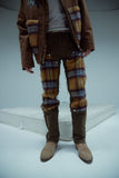 "Varial" Mohair Carpenter Denim (Brown/Mohair)