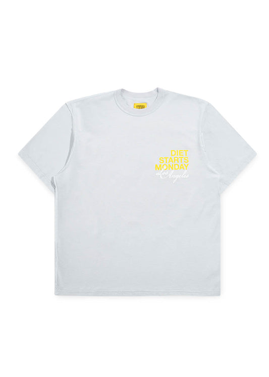 LA Tee - Washed Grey/Yellow