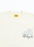 LA Tee - Antique White/Grey