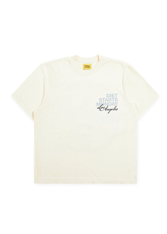 LA Tee - Antique White/Grey
