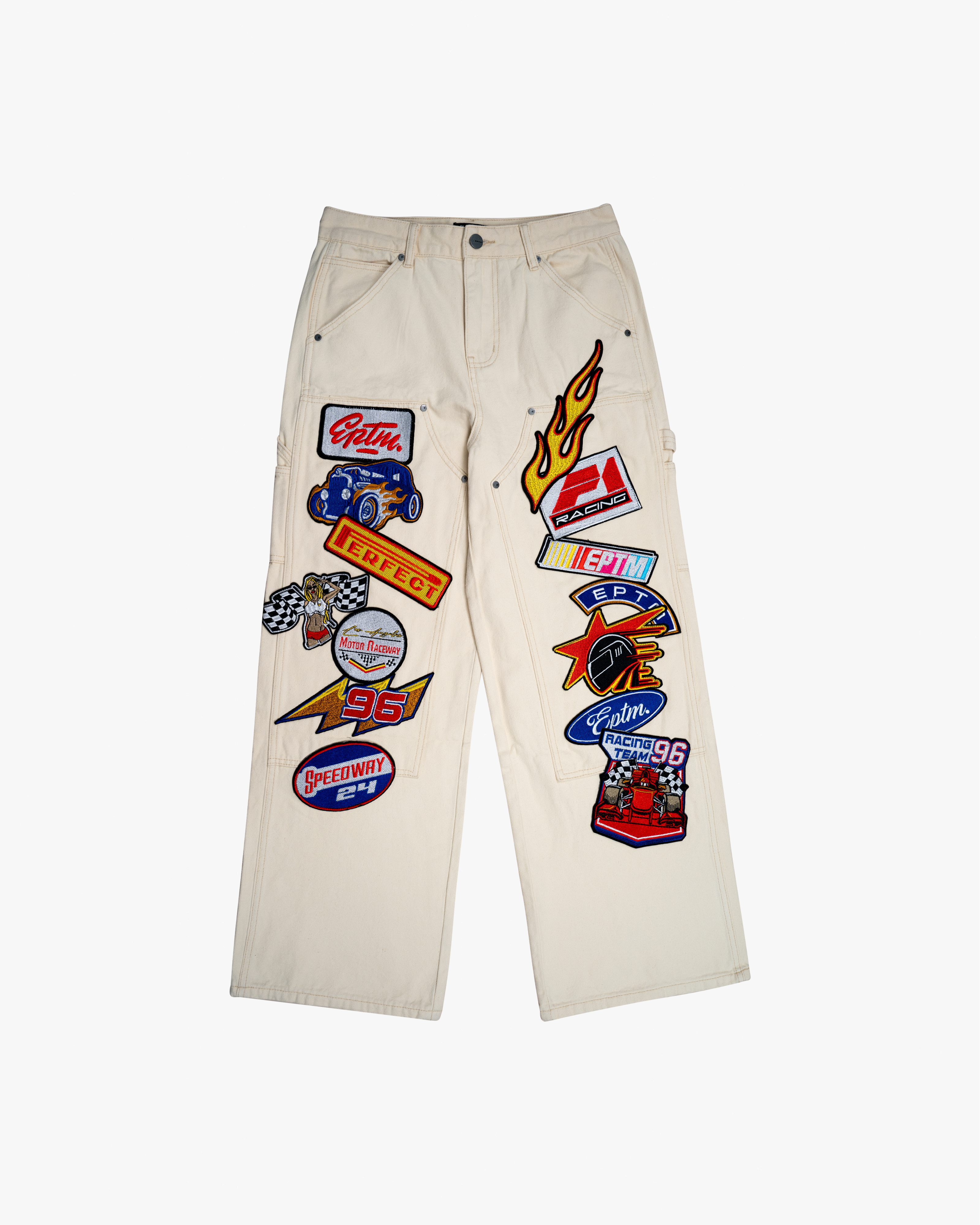 Turbo Carpenter Pants - Cream